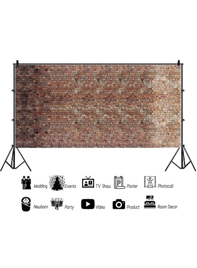 LFEEY 20x10ft Vintage Red Brick Wall Photo Backdrop Newborn Baby Girls Adults Portrait Photography Background Wallpaper Photo Studio Props Large Size 6x3M - Image 2