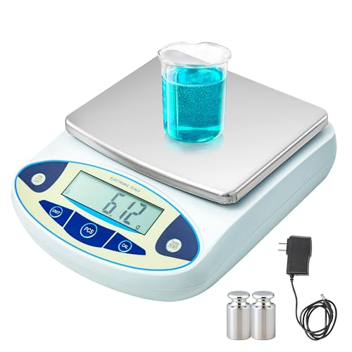CXRCY Lab Scale 6000g x 0.01g Digital Precision Analytical Balance- Gram Scale 10mg High Precision with 11 Unit Conversion Electronic Balance Digital Scientific Scale - Image 1
