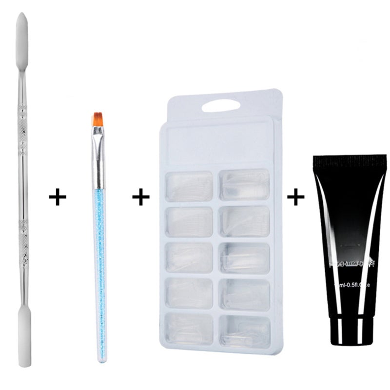 15ml Nail Glue Manicure Set Clear UV Nail Glue Polish Nail Molds Nail Art Quick Build Kit - Image 5