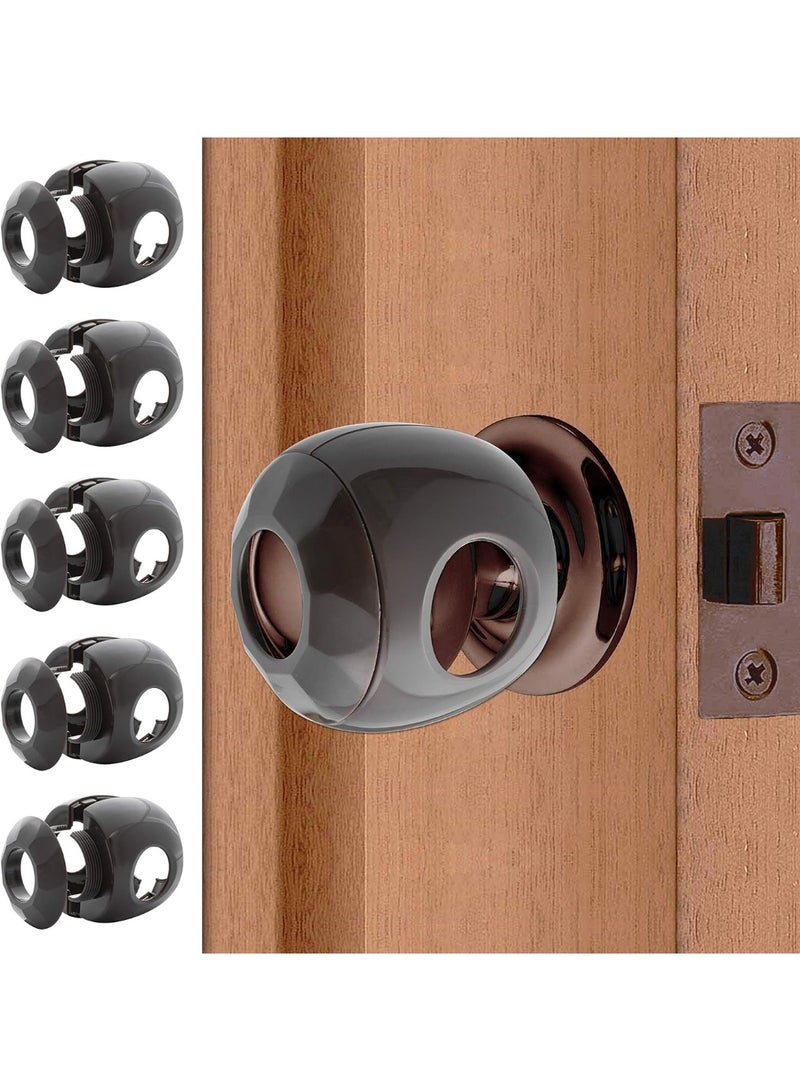 Driddle New & Improved - Door knob Baby Safety Cover - 5 Pack - Deter Little Kids from Opening Doors with A Child Proof Door Handle Lock - Image 1