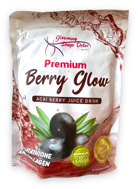 Glowming Shape Detox by cc - Premium Berry Glow  10 x 20g‏ ‏