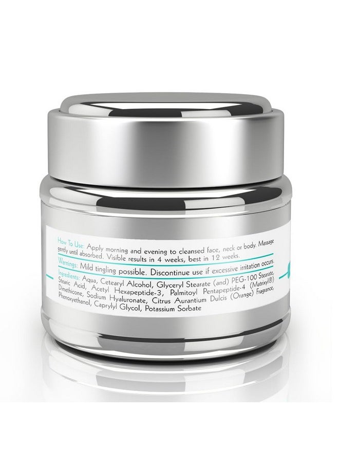 Anavita Skin Care Anavita Moisturizing Anti Wrinkle Anti Aging Cream W/Peptide & Hyaluronic Acid Day Night Facial Fine Lines Wrinkles Elasticity Skin Tone Face Neck Decollete Moisturizer For Women Men 1.7 Fl Oz  - Image 5