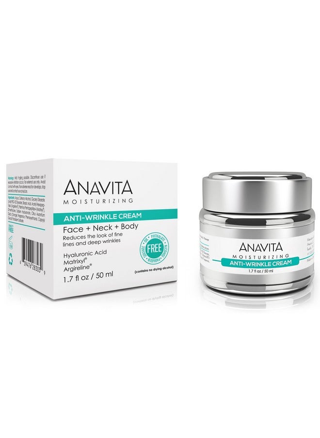 Anavita Skin Care Anavita Moisturizing Anti Wrinkle Anti Aging Cream W/Peptide & Hyaluronic Acid Day Night Facial Fine Lines Wrinkles Elasticity Skin Tone Face Neck Decollete Moisturizer For Women Men 1.7 Fl Oz  - Image 2