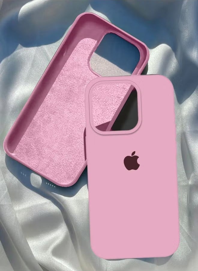 غطاء حماية كامل الجسم من السيليكون السائل لهاتف iPhone 16 Pro Max، مضاد للخدش، بطانة ناعمة من الألياف الدقيقة، لهاتف iPhone 16 Pro Max مقاس 6.9 بوصة - Image 1