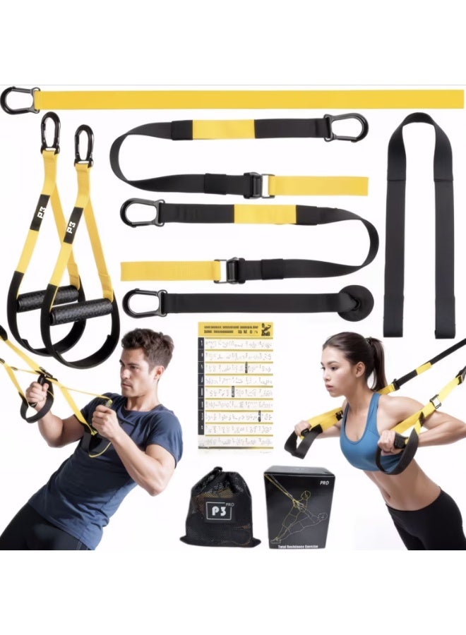 WALALLA Suspension Training System Kit with Door Anchor - Adjustable Full Body Resistance Trainer for Home, Gym, Yoga & Recovery, Portable Fitness Straps for Men & Women - Image 1
