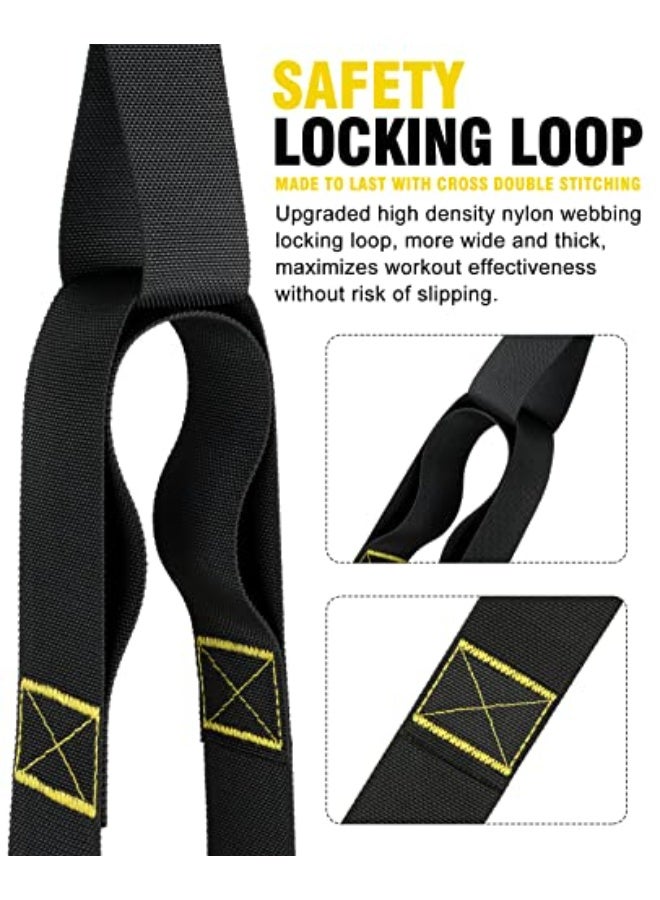 WALALLA Suspension Training System Kit with Door Anchor - Adjustable Full Body Resistance Trainer for Home, Gym, Yoga & Recovery, Portable Fitness Straps for Men & Women - Image 3