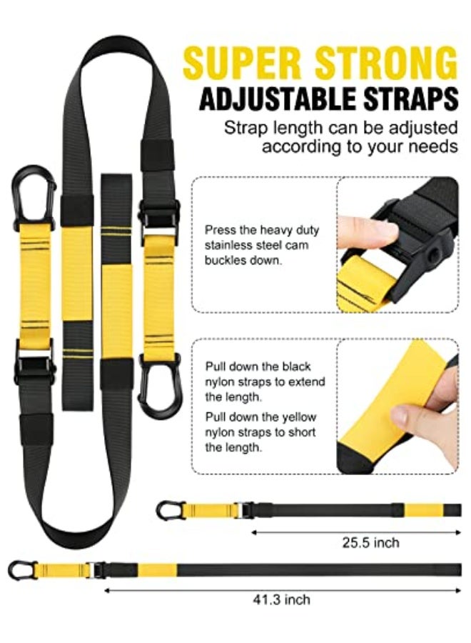 WALALLA Suspension Training System Kit with Door Anchor - Adjustable Full Body Resistance Trainer for Home, Gym, Yoga & Recovery, Portable Fitness Straps for Men & Women - Image 4