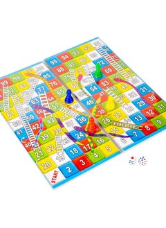 RATNA'S RATNA'S Classic Strategy Game Little Snakes and Ladders with Ludo 2 in 1 for Young Businessman  - Image 2