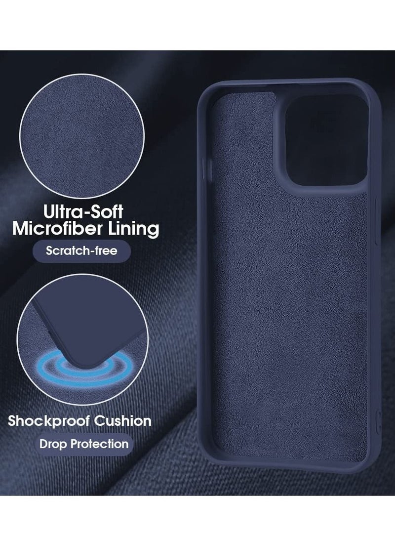 Compatible iPhone 14 Plus Case Silicone Ultra-Thin [Dynamic Series] Slim Soft Gel Rubber with Camera Protection Anti-Scratch Microfiber Lining Cushion Shockproof Cover 2022 6.7"-Blue - Image 2