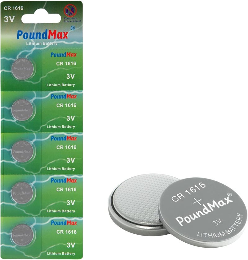 PoundMax 5 x 1616 CR1616 DL1616 3V Lithium Coin Cell Batteries - Image 3