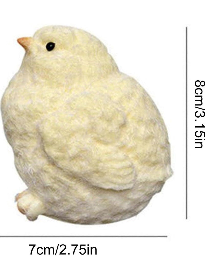 Aurevip 2Pcs Silicone Chicken Soft Toys, Handmade Squeeze Toy, Kids Squeeze Happy Stuffed, Baby Chicken Squeeze (Yellow) - Image 2