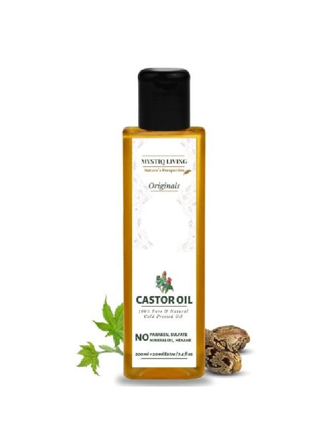 MYSTIQ LIVING - Originals Castor Oil for Hair Growth Skin Care Moisturizing Dry Skin Nails Eyelash Virgin Grade | Cold Pressed 100% Pure and l 100ml - Image 1
