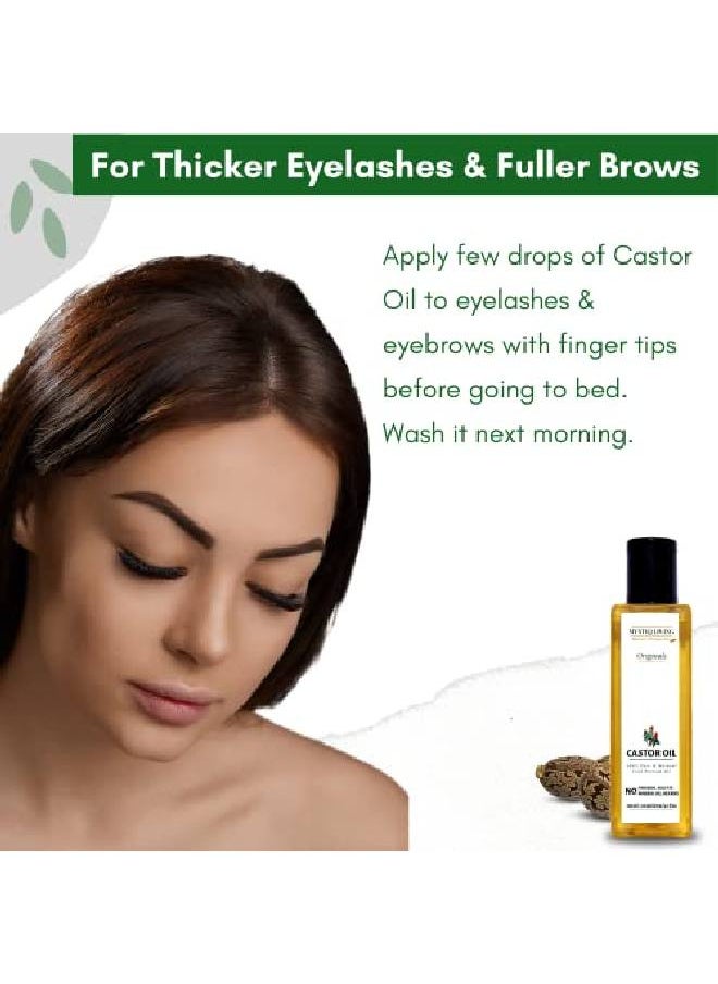 MYSTIQ LIVING - Originals Castor Oil for Hair Growth Skin Care Moisturizing Dry Skin Nails Eyelash Virgin Grade | Cold Pressed 100% Pure and l 100ml - Image 1