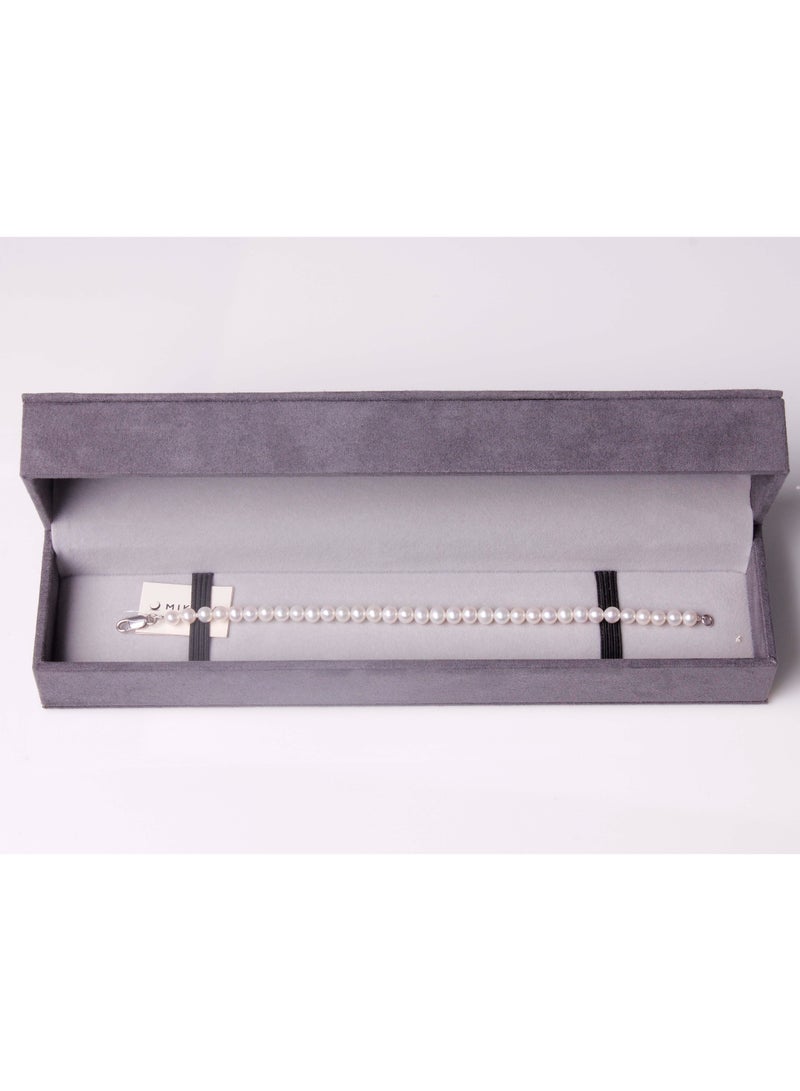 MIKURA 1st 19Cm Bracelet, Freshwater Pearls, White Color, 5.5-5.0MM, 18KW  - Image 2
