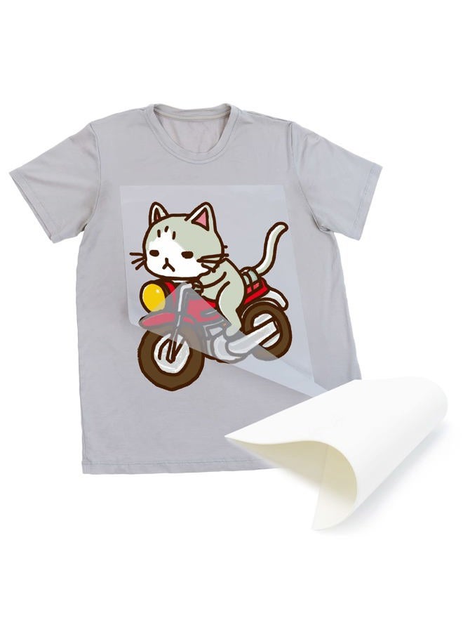 CIS Inks CISinks Hot/Cold Peel DTF Film for Sublimation 100 Sheets A3+ 13" x 19" PET Heat Transfer Paper for DIY Direct Print PreTreat Universal Waterproof Transparency on T-Shirts, for Printing Textile - Image 3