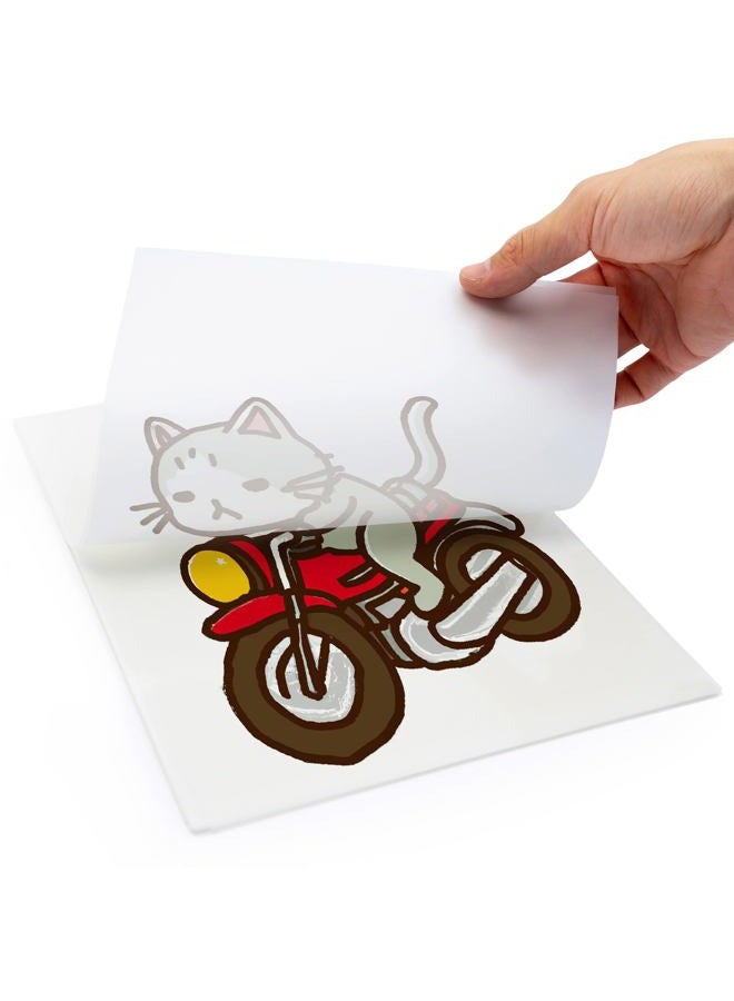 CIS Inks CISinks Hot/Cold Peel DTF Film for Sublimation 100 Sheets A3+ 13" x 19" PET Heat Transfer Paper for DIY Direct Print PreTreat Universal Waterproof Transparency on T-Shirts, for Printing Textile - Image 2