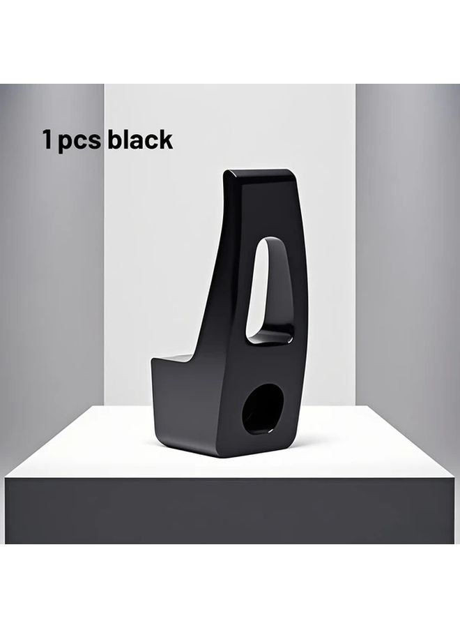 Universal Front Mount Luggage Hook Black Aluminum Alloy For Motorcycles Electric Bikes - Image 1