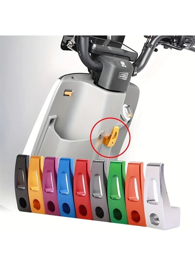 Universal Front Mount Luggage Hook Black Aluminum Alloy For Motorcycles Electric Bikes - Image 2