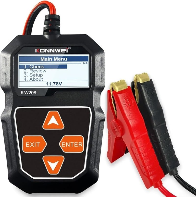 KONNWEI KW208 6V 12V Car Battery Tester Analyzer Voltage Resistance Charging Starting System Diagnostics - Image 1
