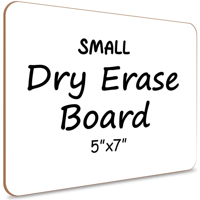 Scribbledo Small White Board Dry Erase Mini Whiteboard 5x7 Inch Small Dry Erase Board Board Dry Erase Lapboards Handheld Personal White Boards for Students Small Whiteboard Office Kitchen - Image 1