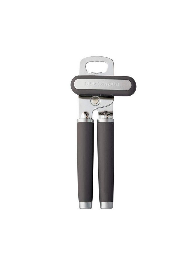 KitchenAid Classic Multifunction Can Opener and Bottle Opener Easy to Use, Razor Sharp Stainless Steel Cutting Wheel, Soft Ergonomic Handles, Charcoal - Image 1