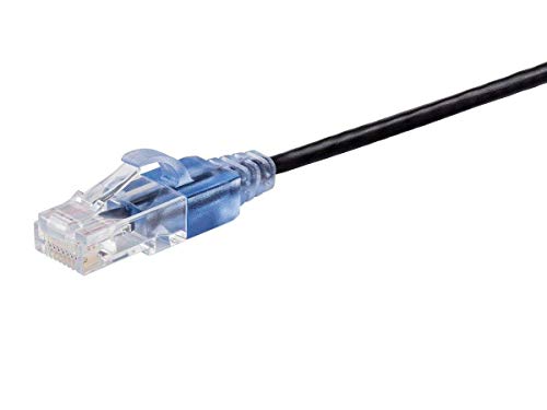 Monoprice Cat6A Ethernet Patch Cable Snagless RJ45 550Mhz 10G UTP Pure Bare Copper Wire 30AWG 5Pack 5 Feet Black SlimRun Series - Image 3