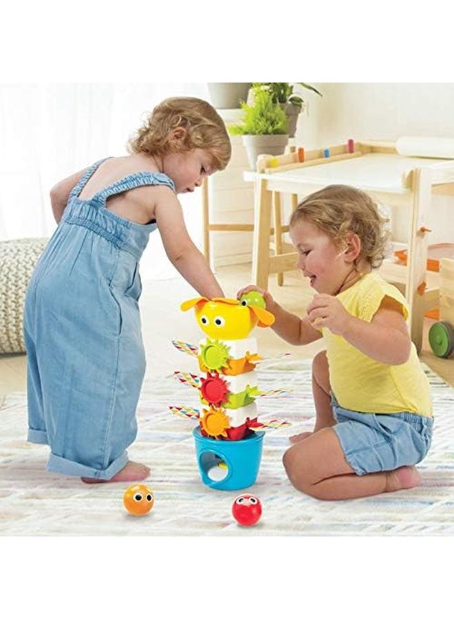 Yookidoo Tumble Ball Stacker Babies And Toddlers Musical Stacking And Tumbling Toy Battery Operated Stem Enhancing Game For Toddlers 9 Month And Up - Image 2