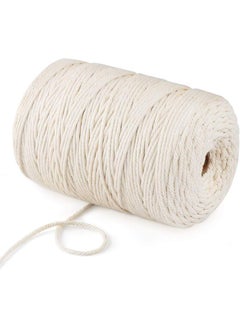 LUCRE 3 Ply Twisted Compatible for Macrame Cotton Cord Dori Roll Packaging Thread for Cotton Cord DIY and Other Projects 3mm 200 Mtr M No 13