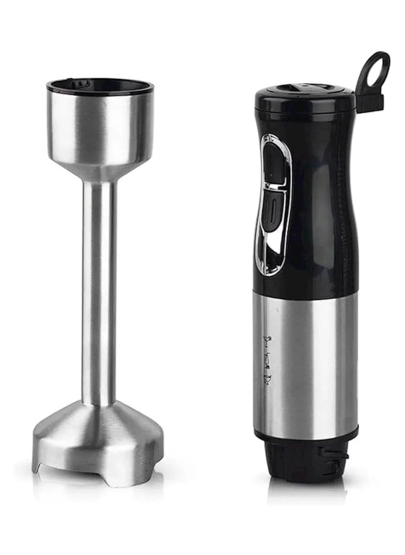 Generic - Stainless steel hand blender 1000 watts, 4 sharp stainless steel blades, 2 speeds, powerful copper motor - Image 1