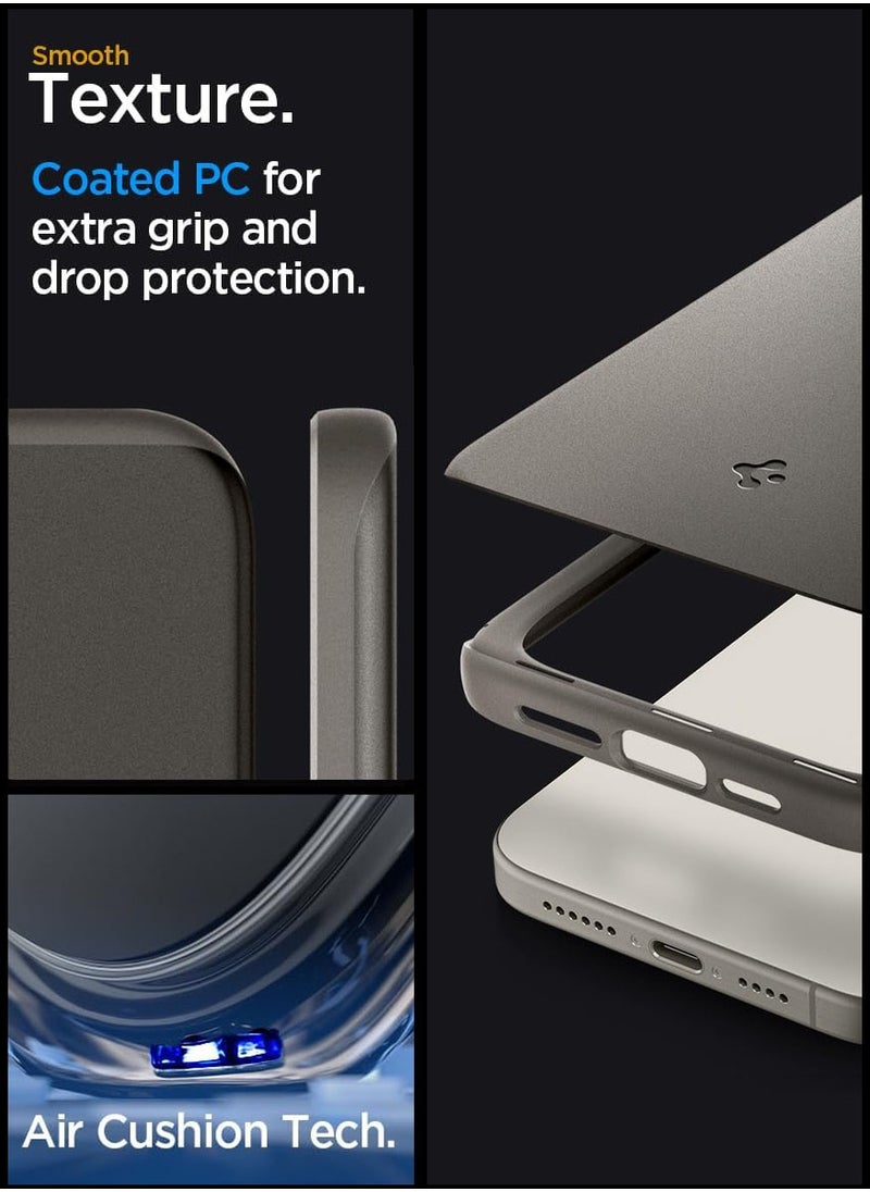 Thin Fit for iPhone 15 Pro Case Cover - Gunmetal