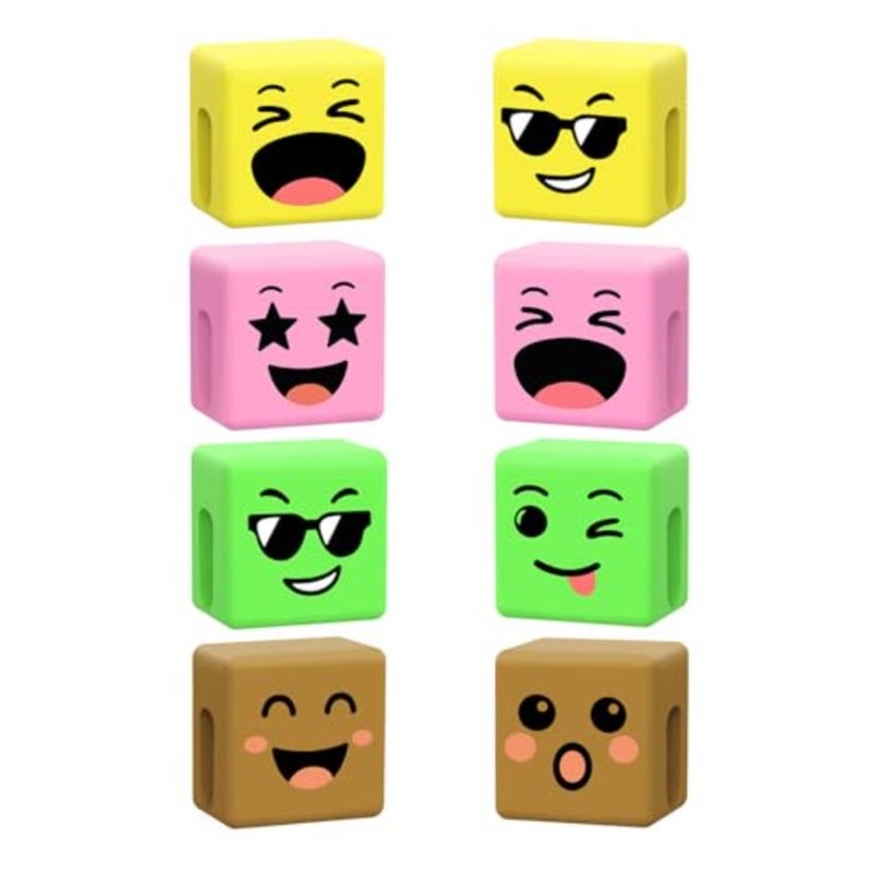 Stocking Stuffers for Teens Girls Boys Adults:Cell Phone Holder Clip Dual-Sided Mood Cubes for Phone Stand Holder Accessory for Men Women Cool Gadgets Funny Birthday Gifts for Christmas 4 Pack - Image 4