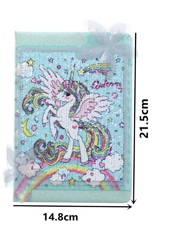Kutis 1-Piece A5 Unicorn Pattern Notebook Notepad Multicolor - Image 3