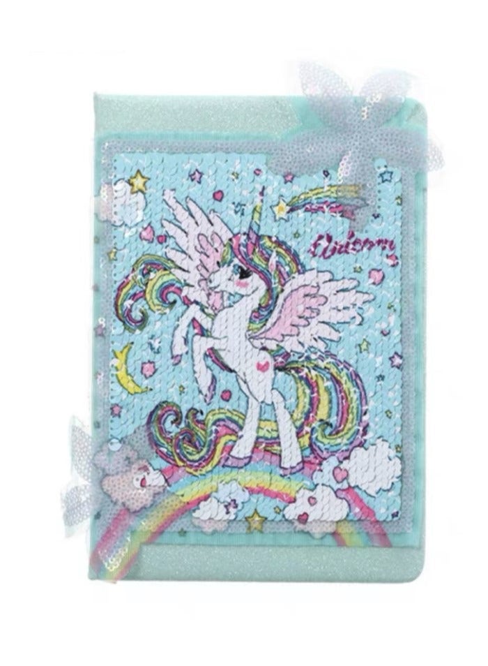 Kutis 1-Piece A5 Unicorn Pattern Notebook Notepad Multicolor - Image 1