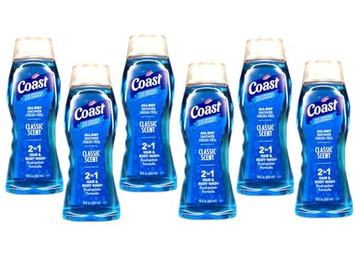 Coast 2 in 1 Hair Body Wash Classic Scent 18 Oz Pack of 6 - Image 2