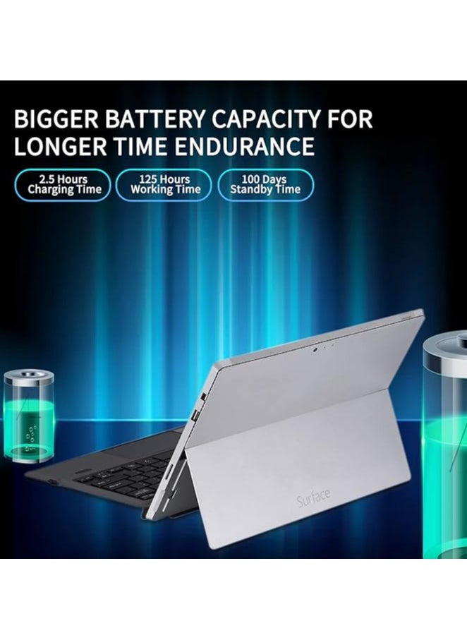 erorex - Bluetooth 5.0 Wireless Keyboard with Touchpad for Microsoft Surface Pro 4/5/6/7/7+ Portable Tablet Flip Stand Built in Battery Type C Charging Keyboard - Image 1