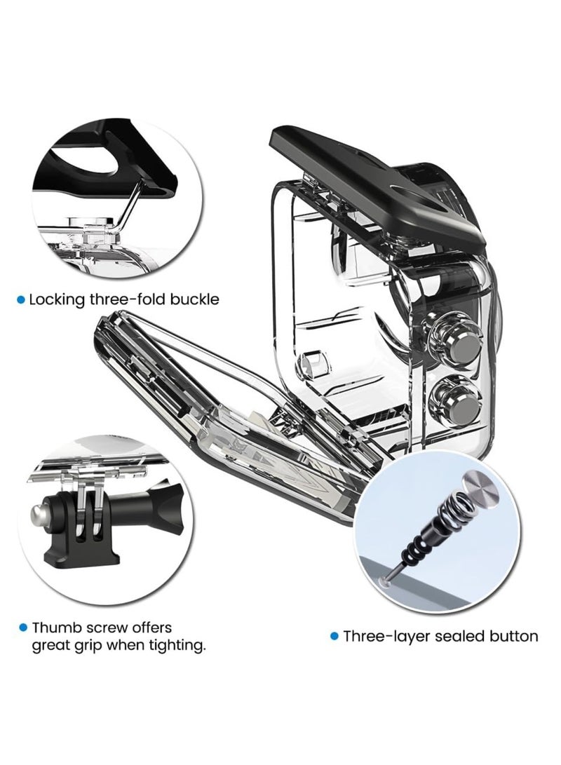 60Meter / 198FT حالة الغوص لGO 3S المضادة للماء الإسكان غطاء الحماية الكاملة تحت الماء قذيفة الملحقات متوافقة مع Insta360 GO 3 / GO 3S الكاميرا البانورامية - Image 3