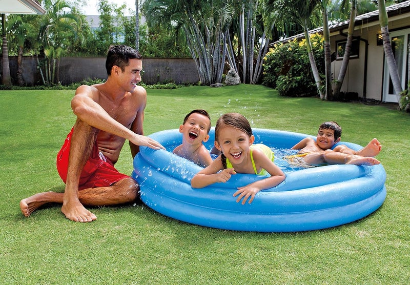 Intex Crystal Blue Inflatable Swimming Pool - 147x33 cm 147x33cm - Image 2