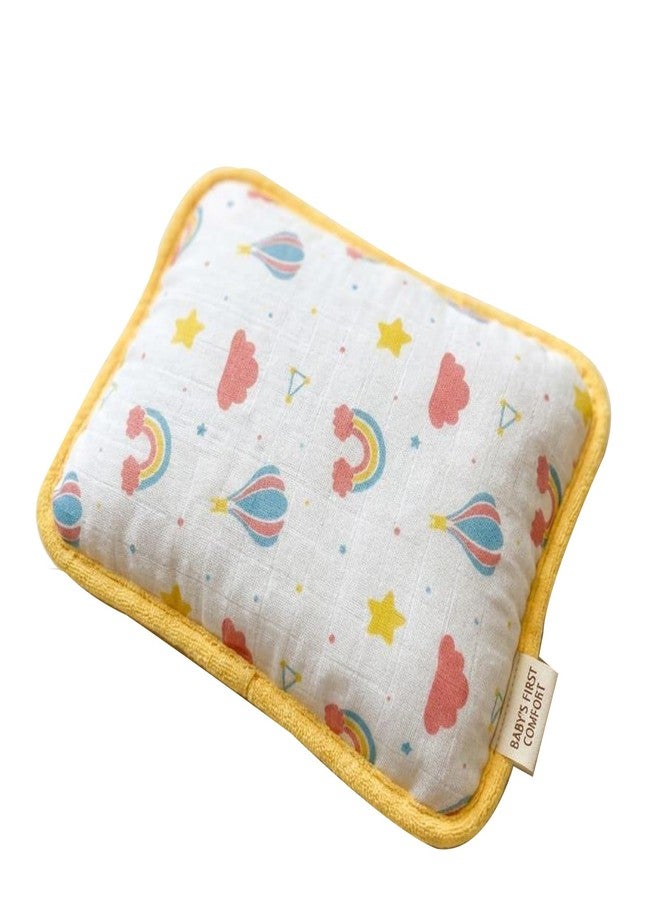 NME COLLECTION Baby Pillow for Newborns with Mustard Seed Filling | Rai Head Shaper Pillow for Infants | Neck Support Pillow 0-12 Months | Soft and Safe Sleep Essentials for Your Little One (Rai) - Image 1