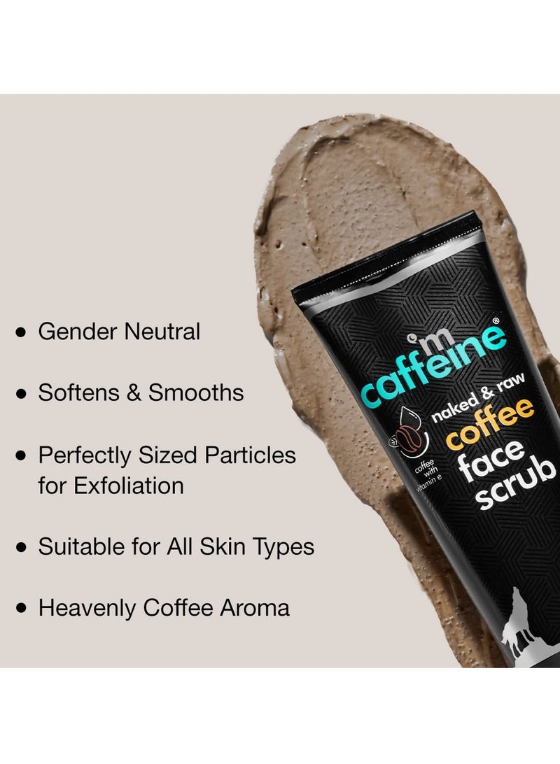 إم كافيين مقشر للوجه يزيل الاسمرار بالقهوة 100 جم مقشر مقشر ومزيل للرؤوس السوداء ومزيل للرؤوس البيضاء ومزيل للبشرة الميتة ومزيل للكافيين والجوز ومقشر للوجه للنساء والرجال - Image 2