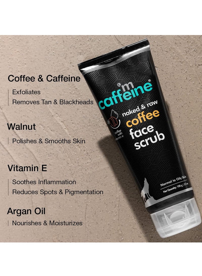 إم كافيين مقشر للوجه يزيل الاسمرار بالقهوة 100 جم مقشر مقشر ومزيل للرؤوس السوداء ومزيل للرؤوس البيضاء ومزيل للبشرة الميتة ومزيل للكافيين والجوز ومقشر للوجه للنساء والرجال - Image 3