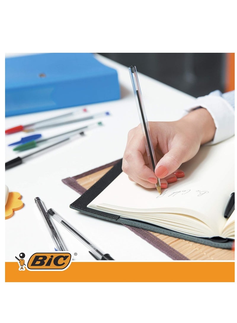 Bic 50-Piece Cristal Medium 1.0mm Tip Ballpoint Pen Blue Ink  - Image 4