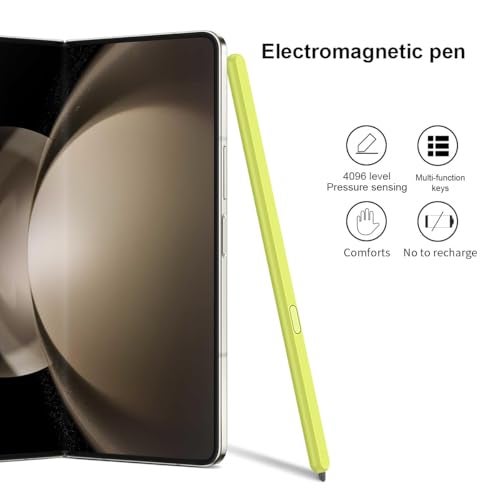 SHIEID Galaxy Z Fold 6 S Pen Fold Edition, Slim Replacement S Pen with Anti-Mistouch Technology, Compatible with Samsung Galaxy Z Fold 6/Z Fold 5/Fold 4/Fold 3 + Tips/Nibs, Green - Image 3