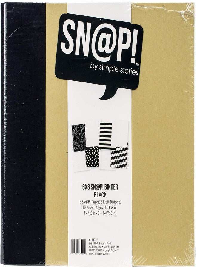 Simple Stories SNAP Binder SN@P 6X8, us:one size, Black - Image 1