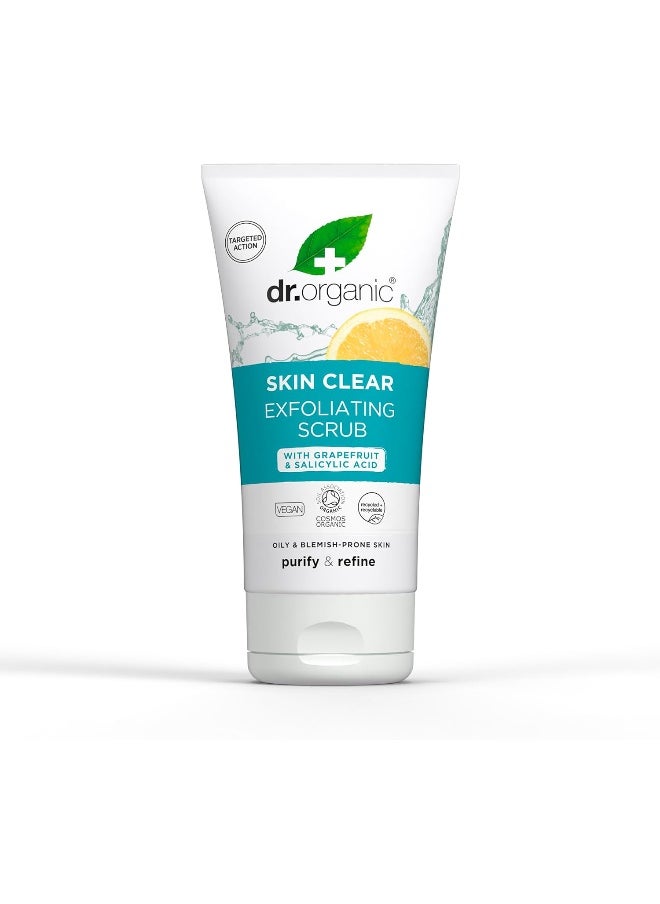 dr.organic 5 In 1 Skin Clear Tea Tree Exfoliating Scrub  - Image 1
