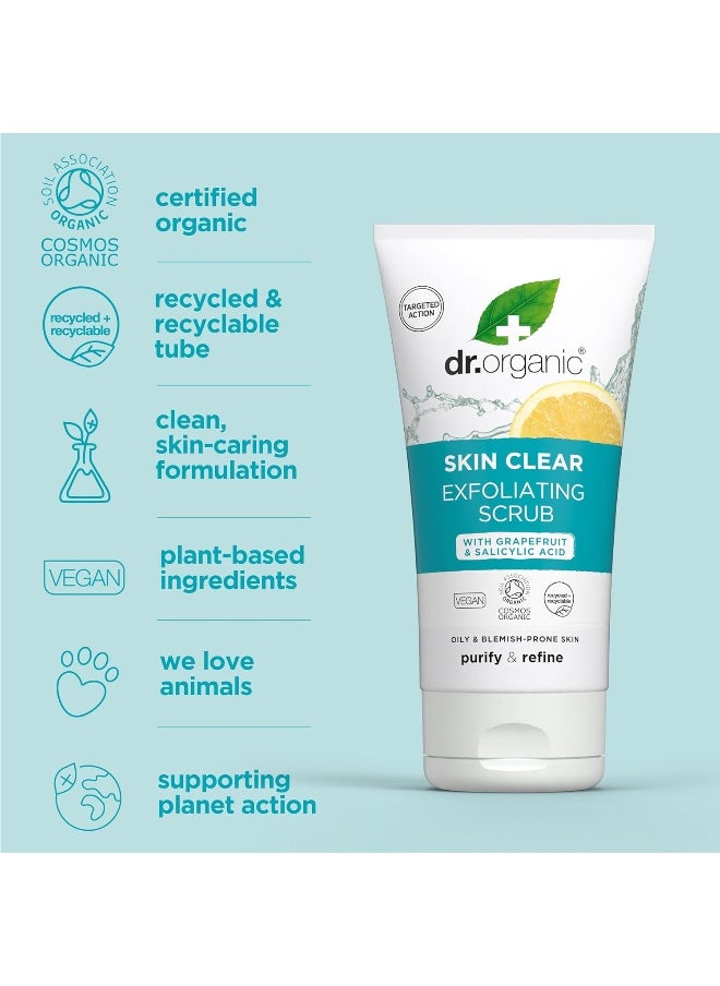 dr.organic 5 In 1 Skin Clear Tea Tree Exfoliating Scrub  - Image 3