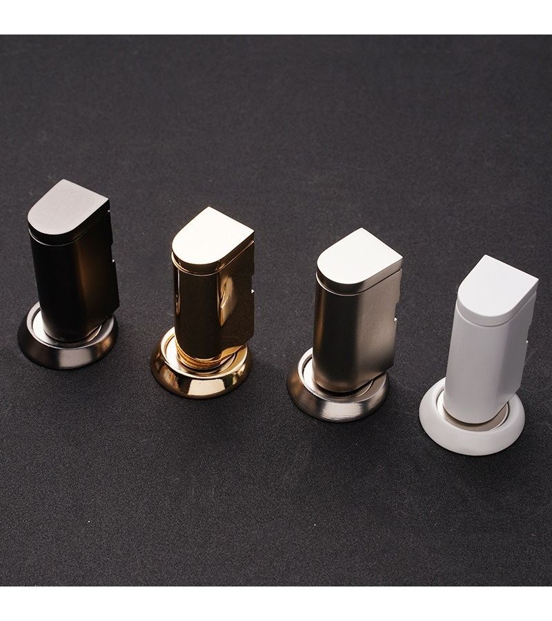 1pc White Strong Magnetic No Drill Door Stopper Invisible Floor Holder Silent Windproof Anti Collision For Bedroom Bathroom - Image 4