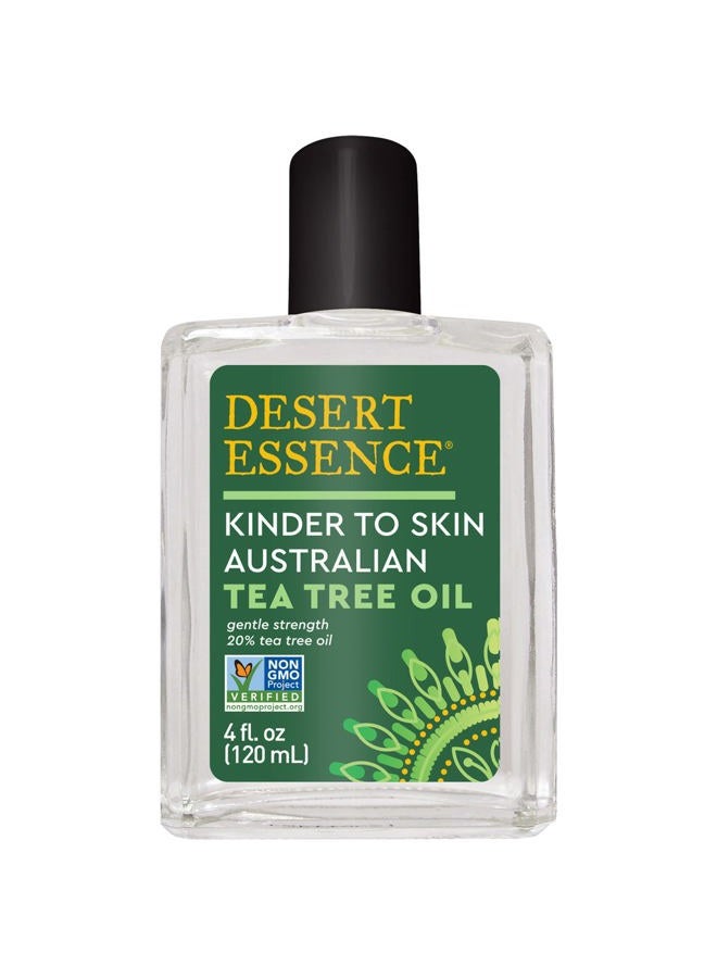 Desert Essence Kinder to Skin Australian Tea Tree Oil - Gentle Cleansing & Clarifying Solution For Soothing Problematic Skin - Reduce Redness & Irritation - Vegan, Gluten-Free, Cruelty-Free - 4oz - Image 1