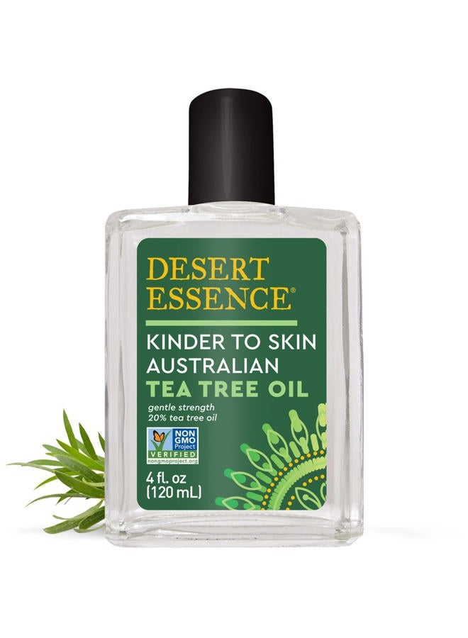 Desert Essence Kinder to Skin Australian Tea Tree Oil - Gentle Cleansing & Clarifying Solution For Soothing Problematic Skin - Reduce Redness & Irritation - Vegan, Gluten-Free, Cruelty-Free - 4oz - Image 2