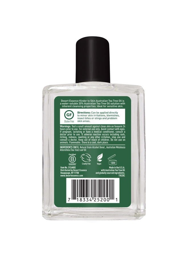 Desert Essence Kinder to Skin Australian Tea Tree Oil - Gentle Cleansing & Clarifying Solution For Soothing Problematic Skin - Reduce Redness & Irritation - Vegan, Gluten-Free, Cruelty-Free - 4oz - Image 3