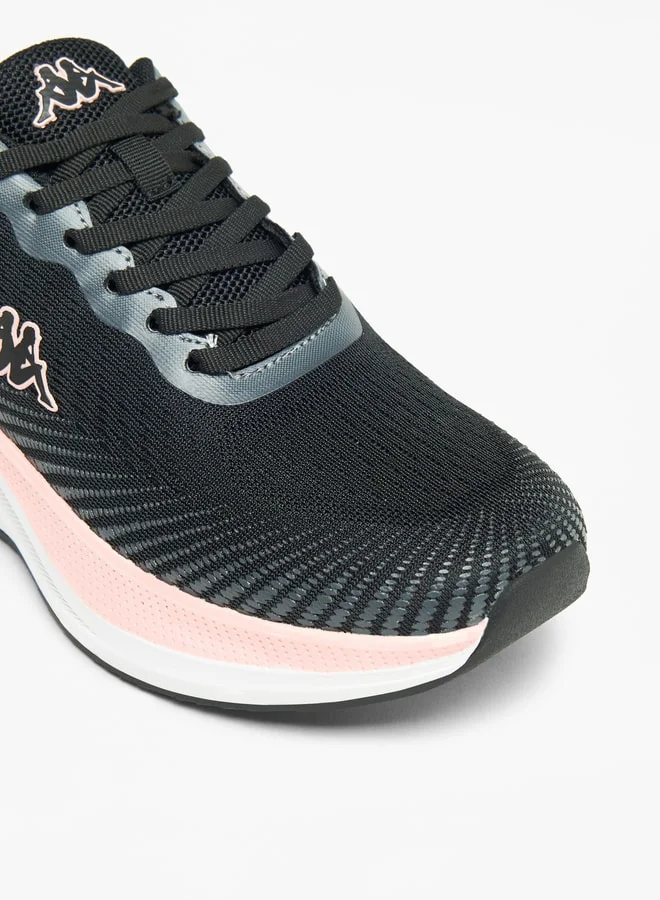 Kappa Women's Textured Walking Shoes with Lace-Up Closure